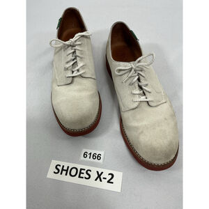 Mens Bass Oxford Shoes 11N Grayish White Lace Up